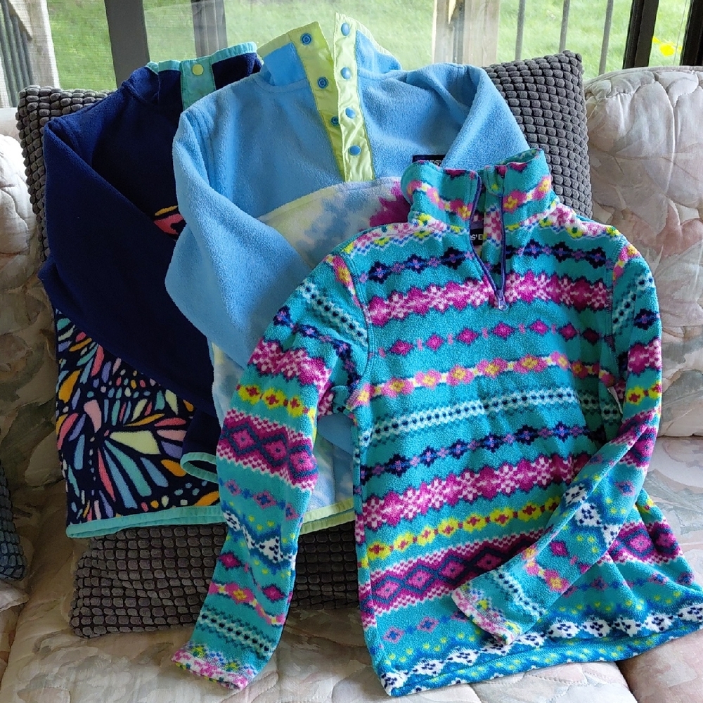 Lands' End 3, Fleece Pullovers, Size 6-7